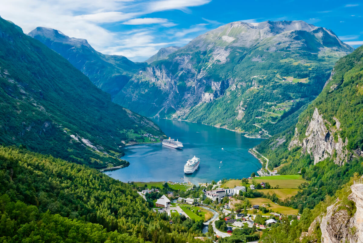 Geirangerfjord fiordo en Noruega